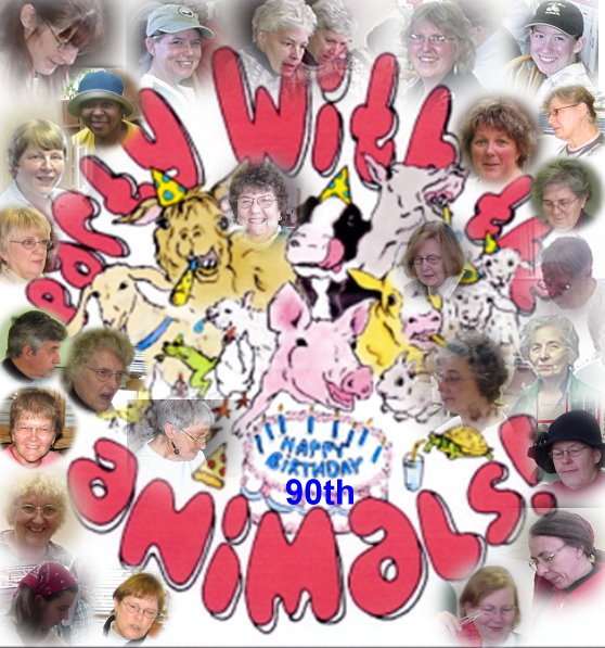 Ruth is 90! Party With the Animals